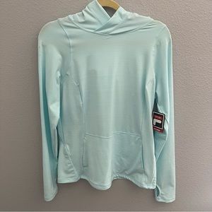 Brand new FILA sport // light blue light weight hoodie